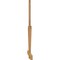 Ekena Millwork Kennewick Rough Sawn Timber Gable Bracket, Western Red Cedar, 96"W x 60"H x 2"D x 4"F, 15/12 Pitch GBW096X60X0204KEN00RWR - alternate 5